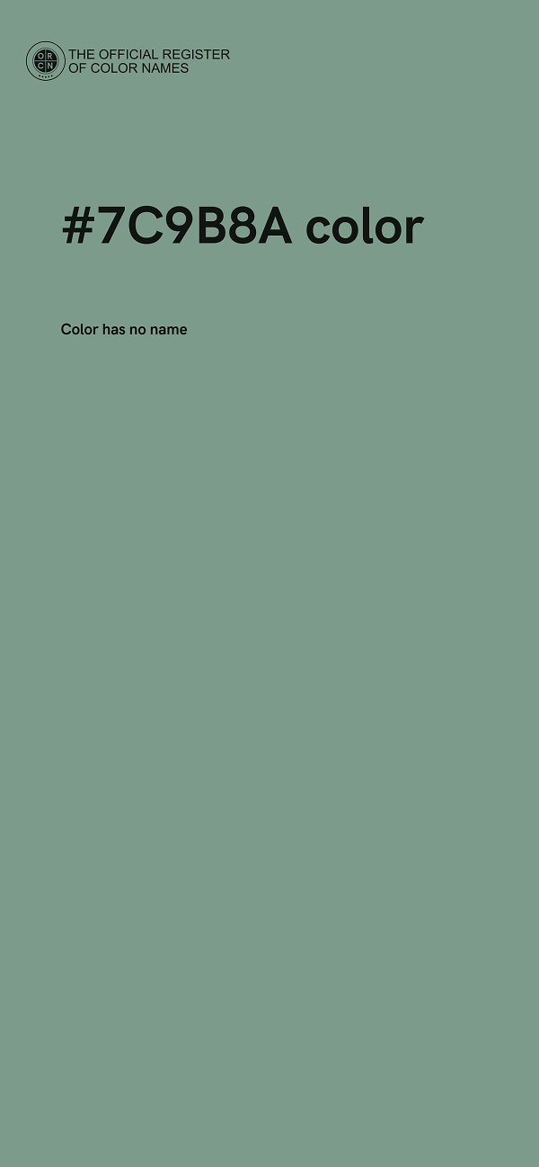 #7C9B8A color image