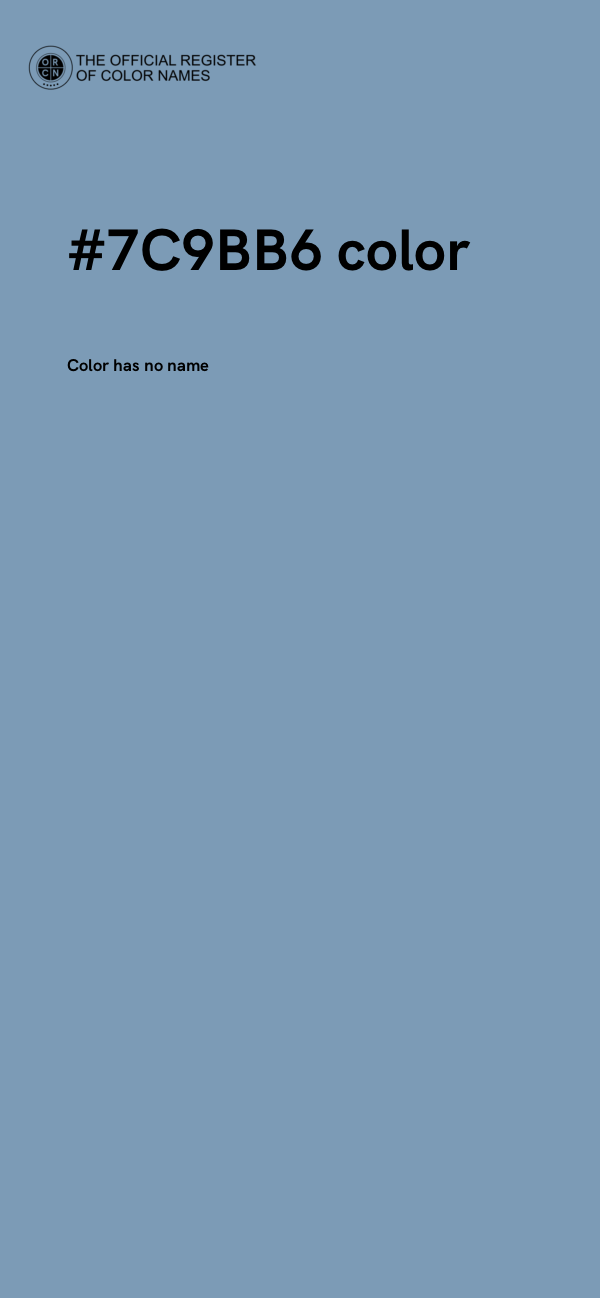 #7C9BB6 color image