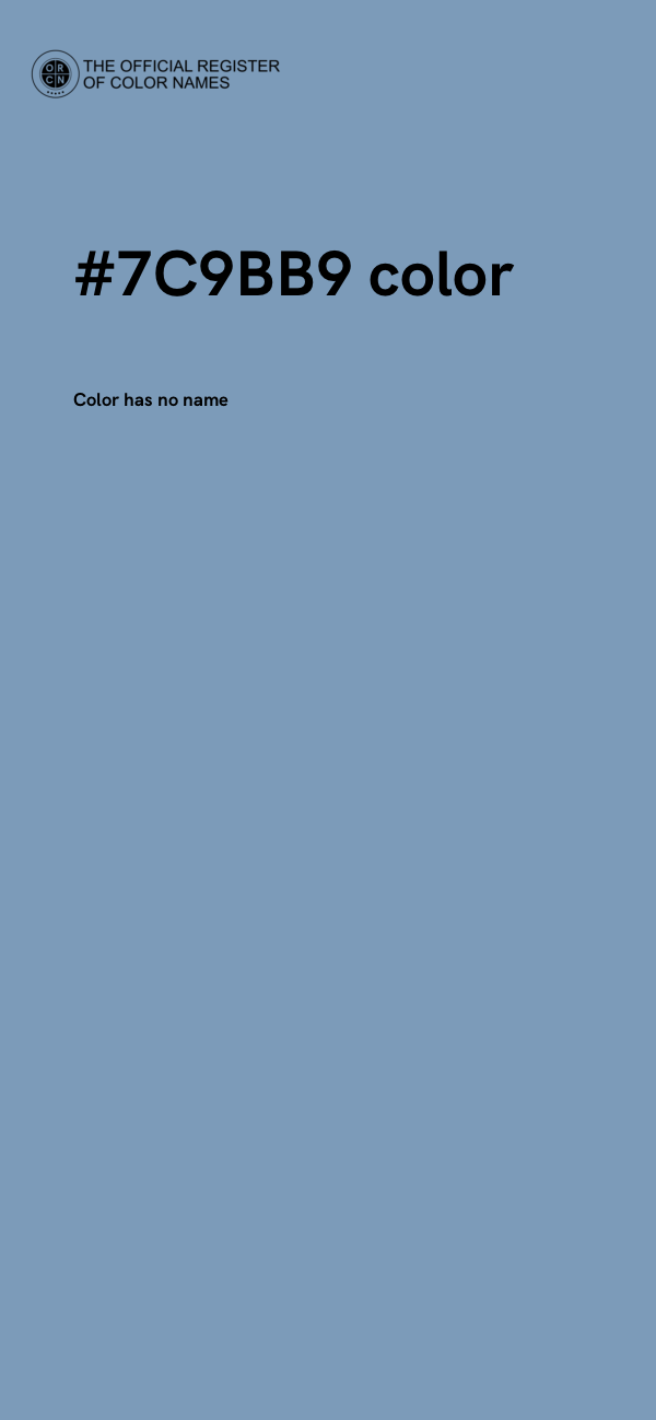 #7C9BB9 color image