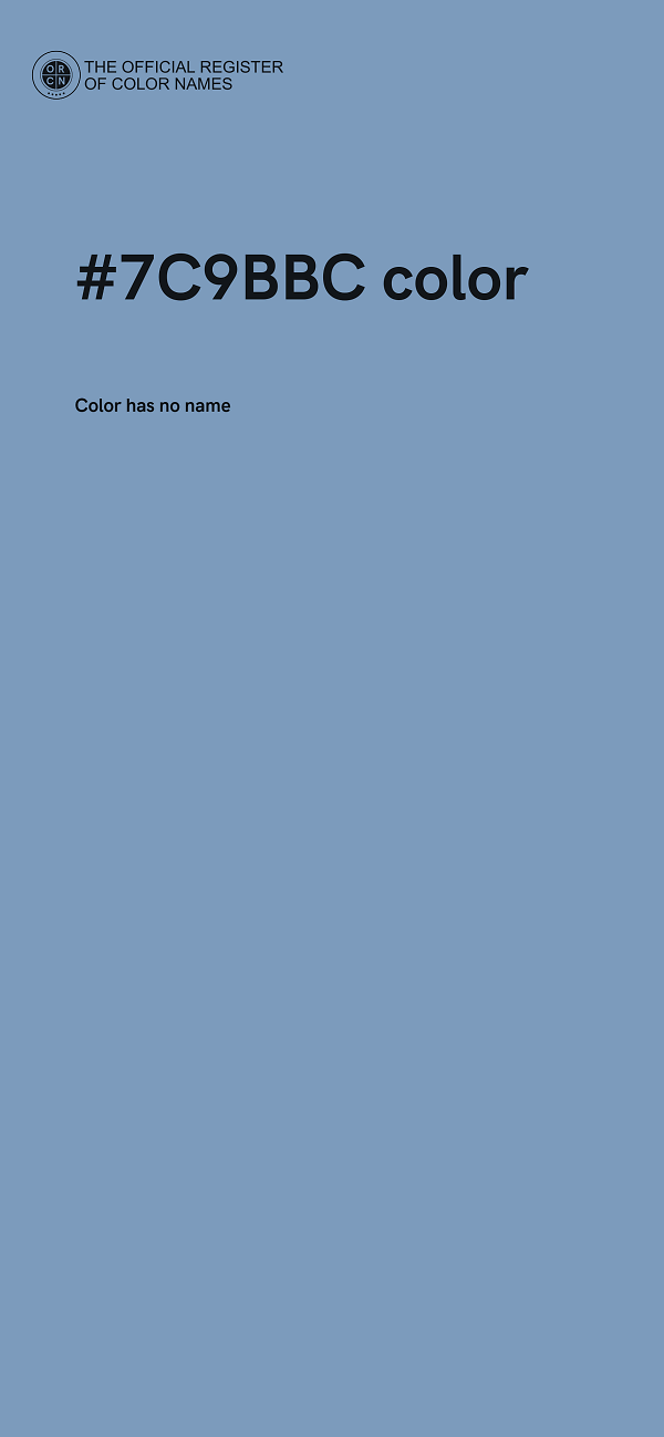 #7C9BBC color image