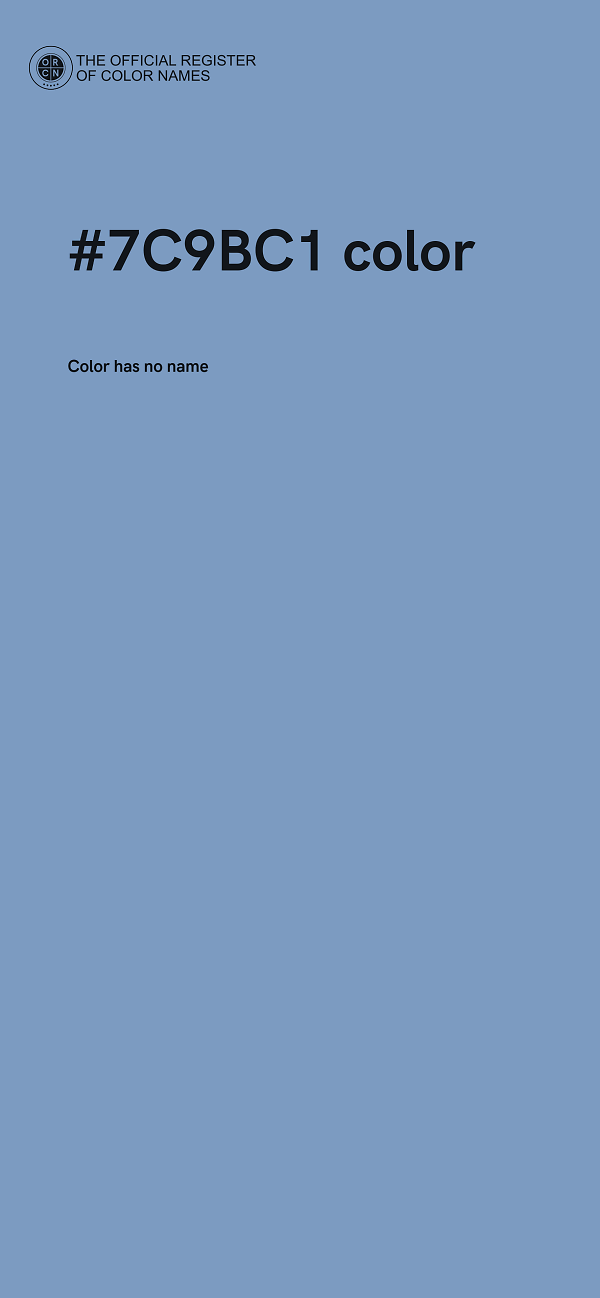 #7C9BC1 color image