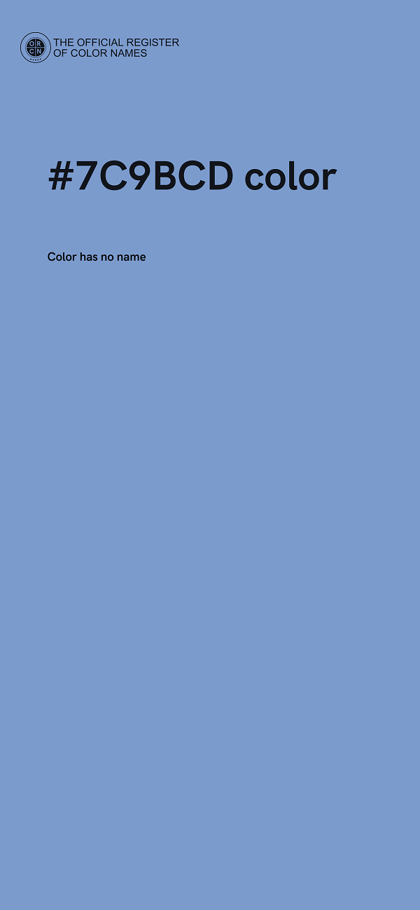 #7C9BCD color image