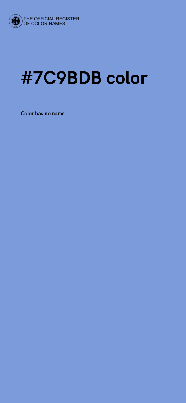 #7C9BDB color image