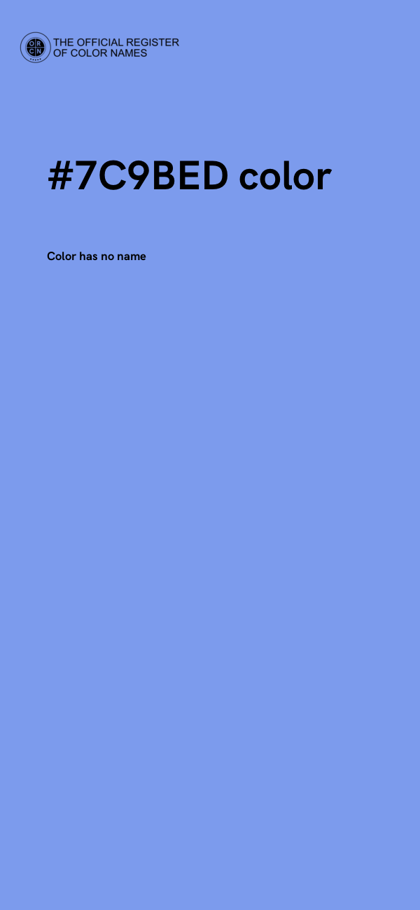 #7C9BED color image
