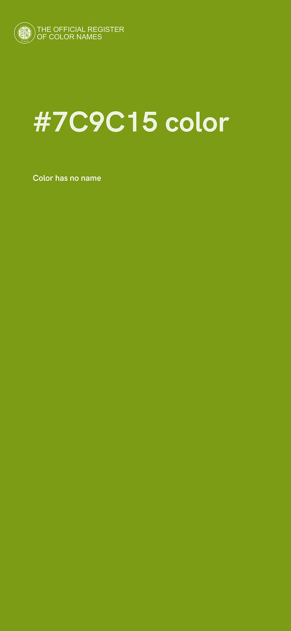 #7C9C15 color image