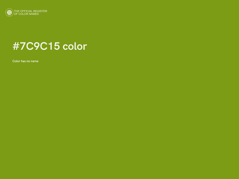 #7C9C15 color image