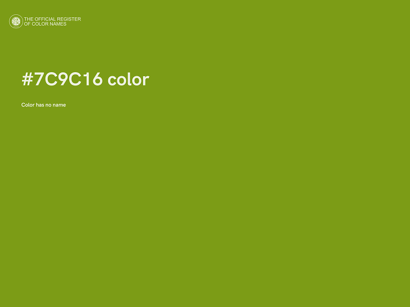 #7C9C16 color image