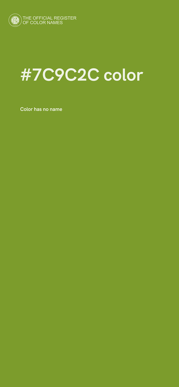#7C9C2C color image