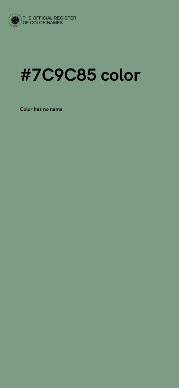 #7C9C85 color image
