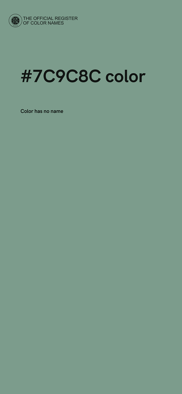 #7C9C8C color image