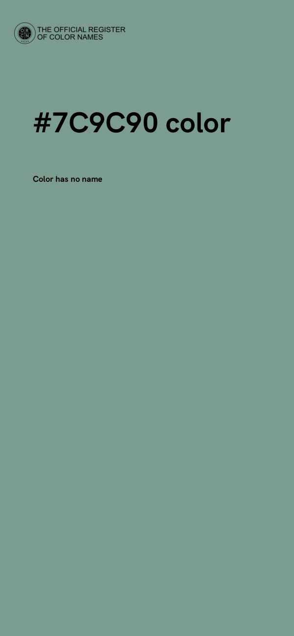 #7C9C90 color image