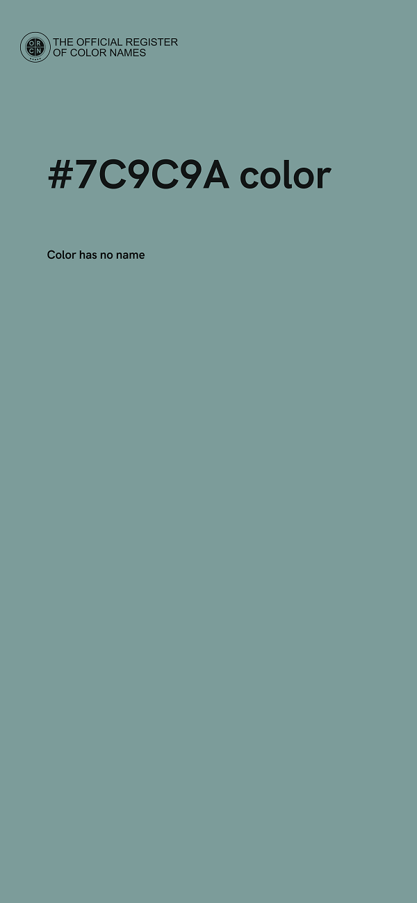 #7C9C9A color image