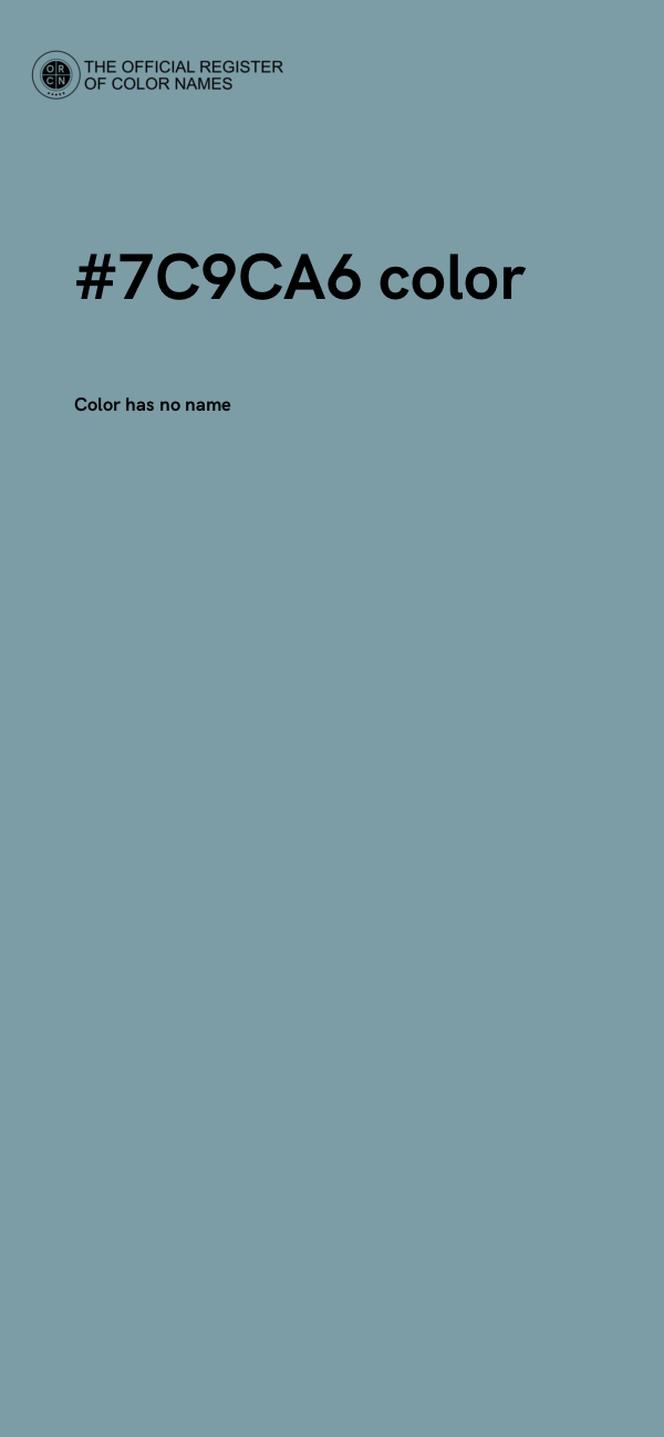 #7C9CA6 color image