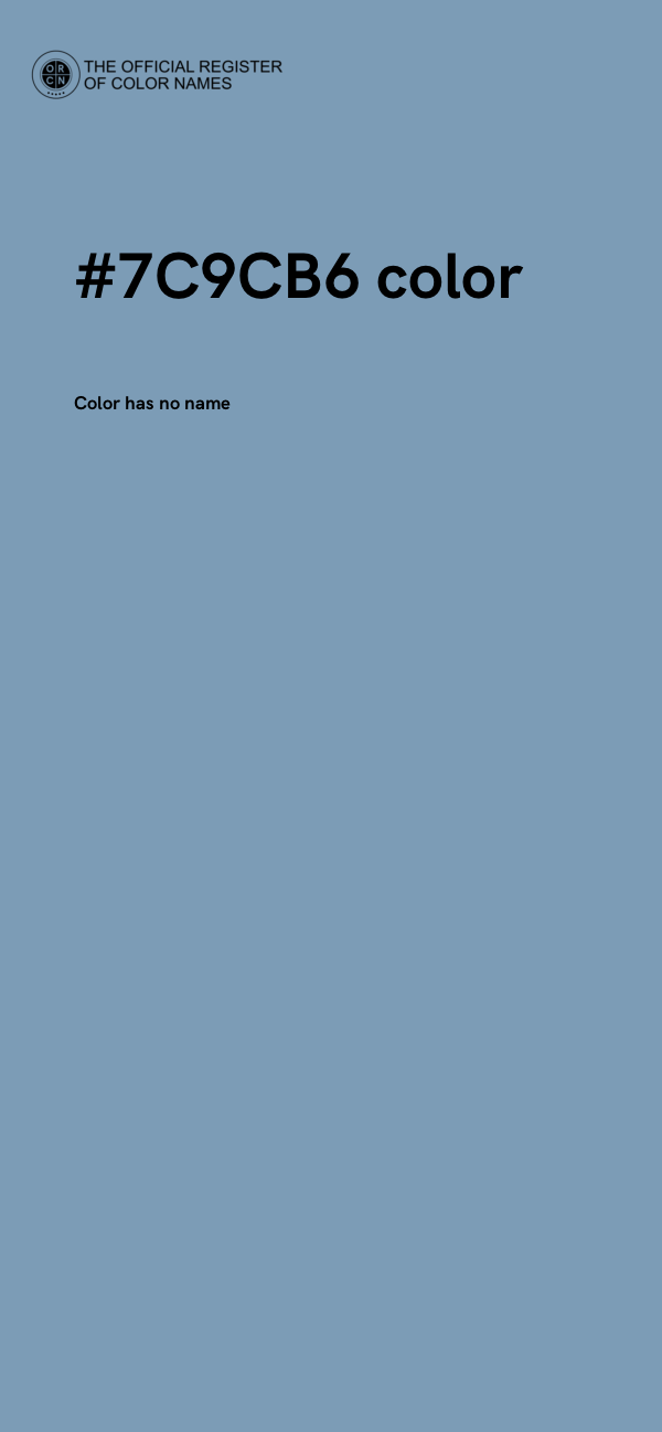 #7C9CB6 color image