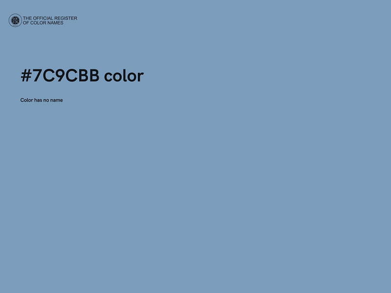 #7C9CBB color image