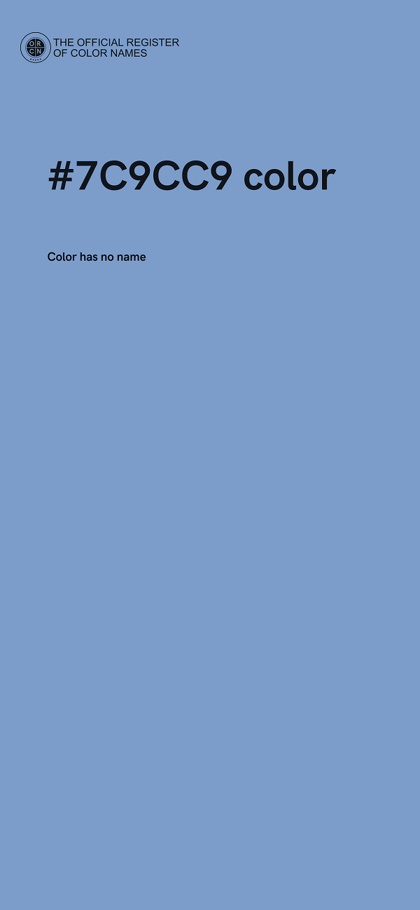 #7C9CC9 color image