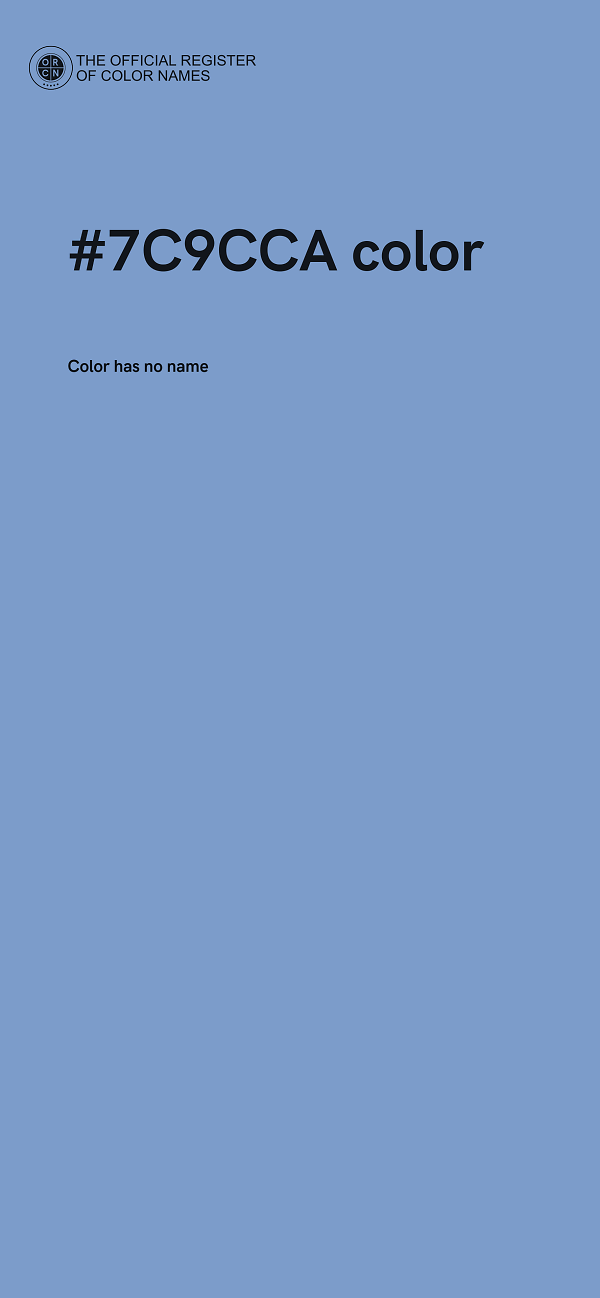 #7C9CCA color image