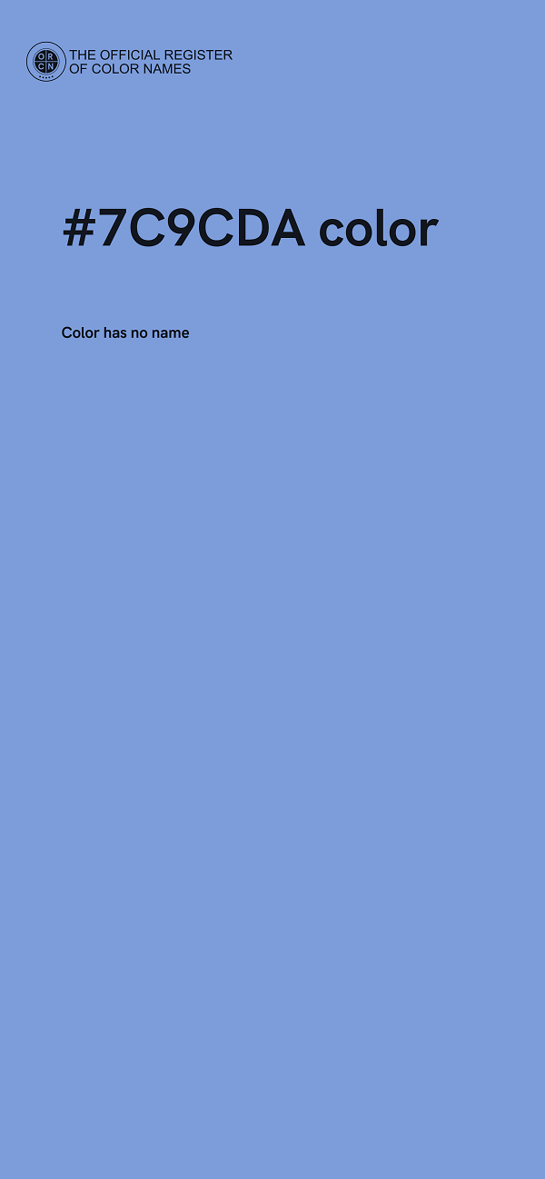 #7C9CDA color image