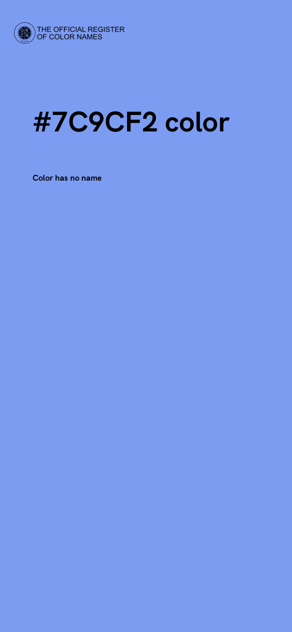 #7C9CF2 color image