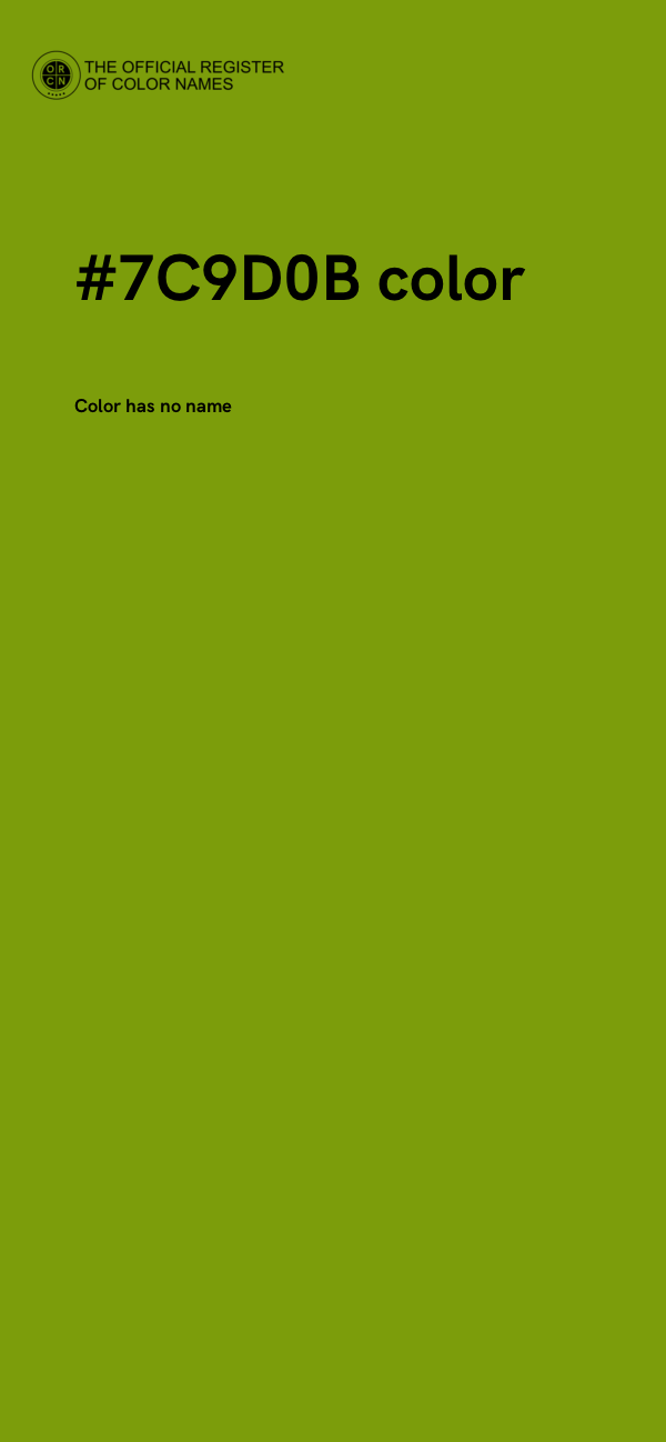 #7C9D0B color image
