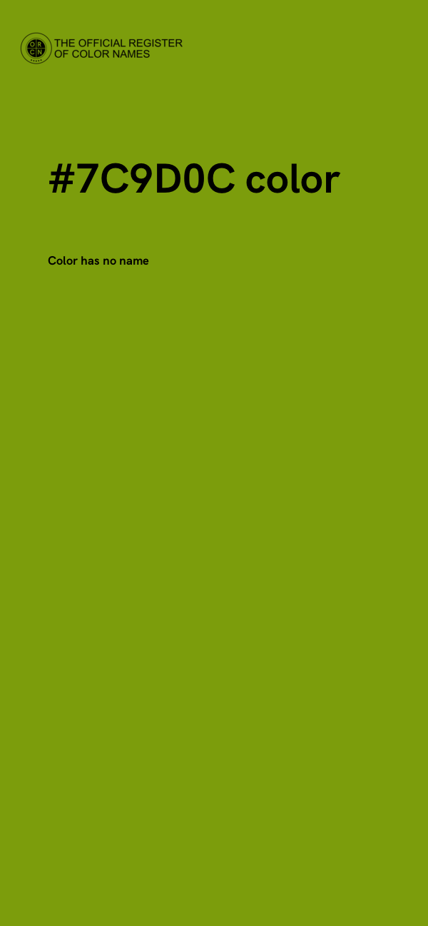 #7C9D0C color image