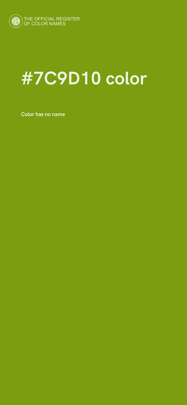 #7C9D10 color image