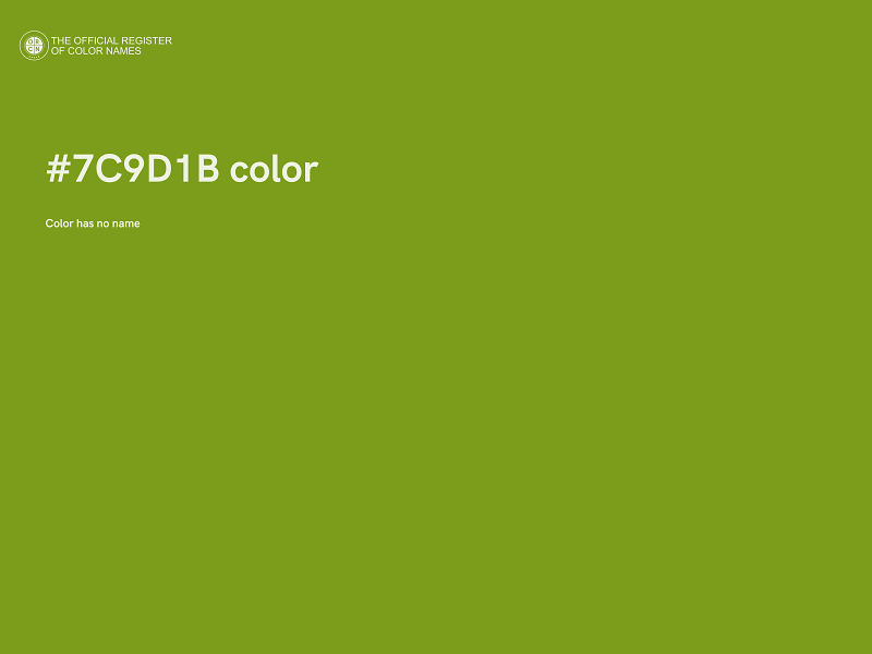 #7C9D1B color image