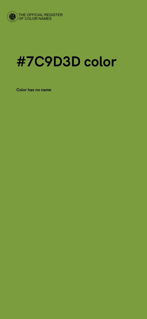 #7C9D3D color image