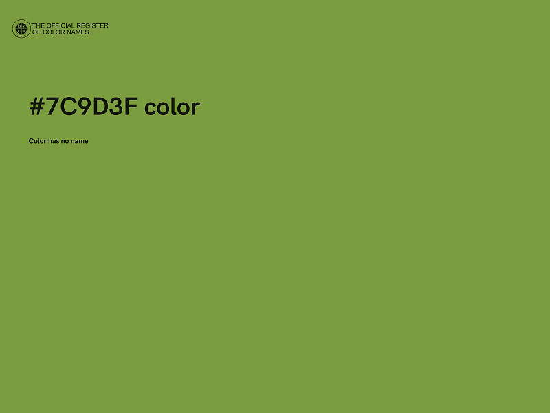 #7C9D3F color image