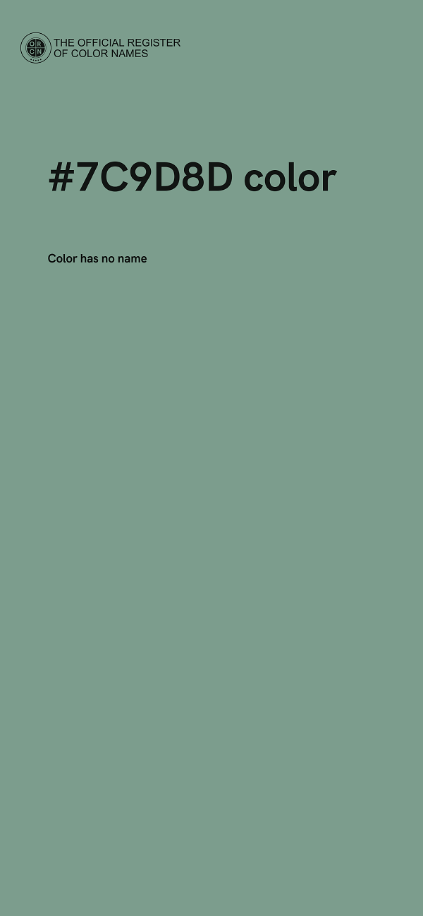 #7C9D8D color image
