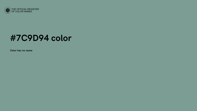 #7C9D94 color image