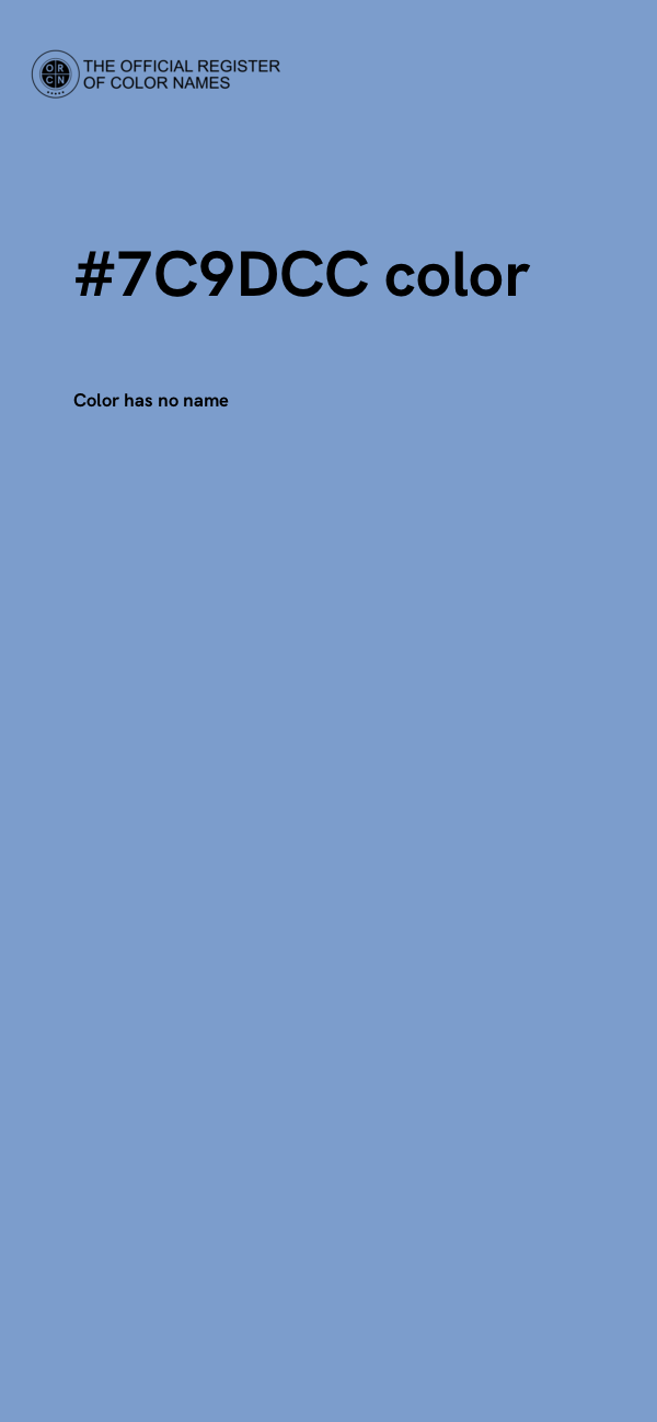 #7C9DCC color image