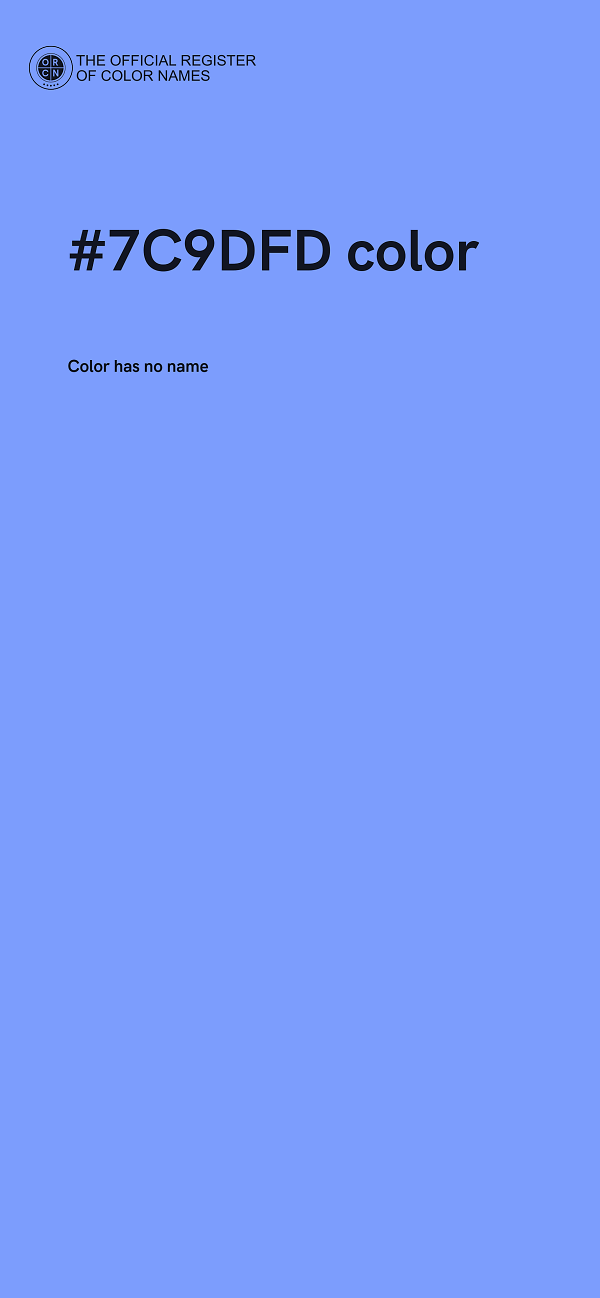 #7C9DFD color image
