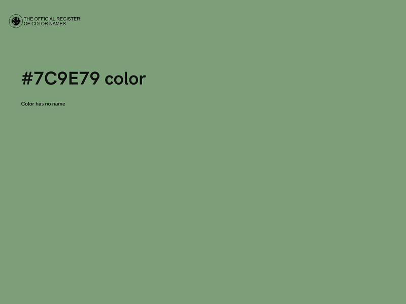 #7C9E79 color image