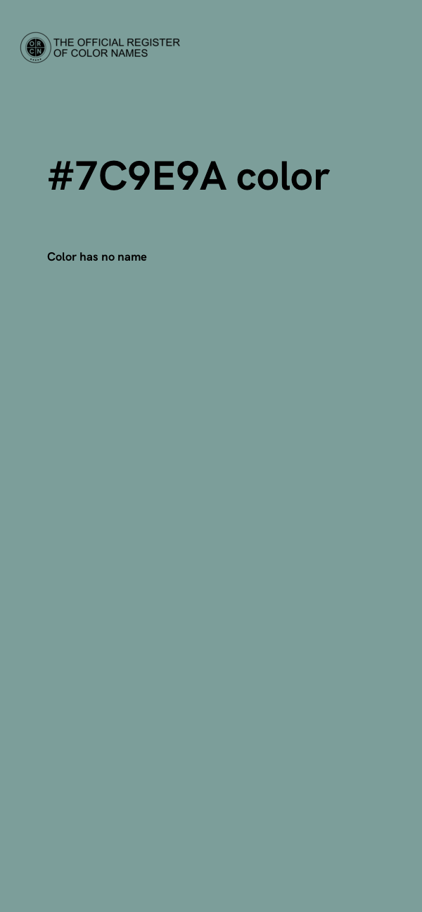 #7C9E9A color image