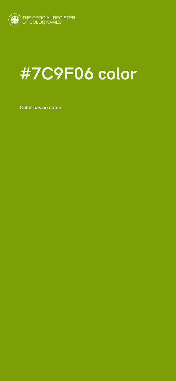 #7C9F06 color image