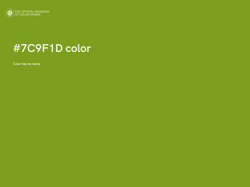 #7C9F1D color image