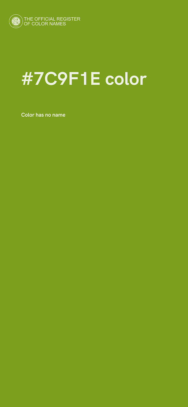 #7C9F1E color image
