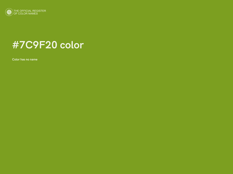 #7C9F20 color image