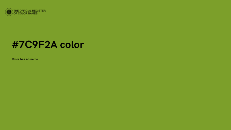 #7C9F2A color image