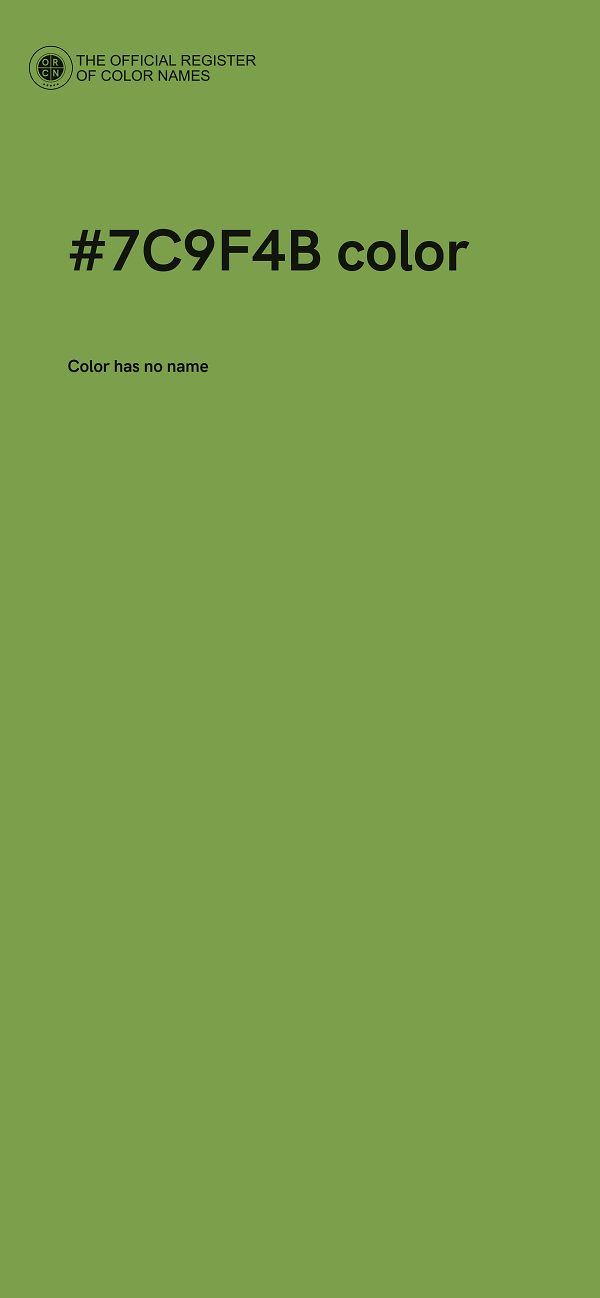 #7C9F4B color image