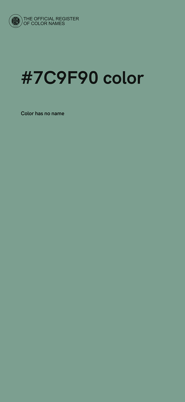 #7C9F90 color image