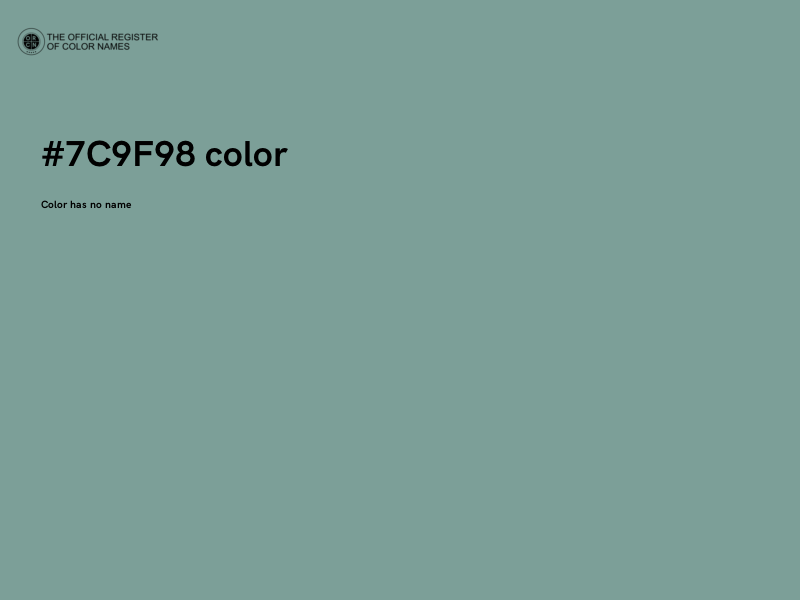 #7C9F98 color image