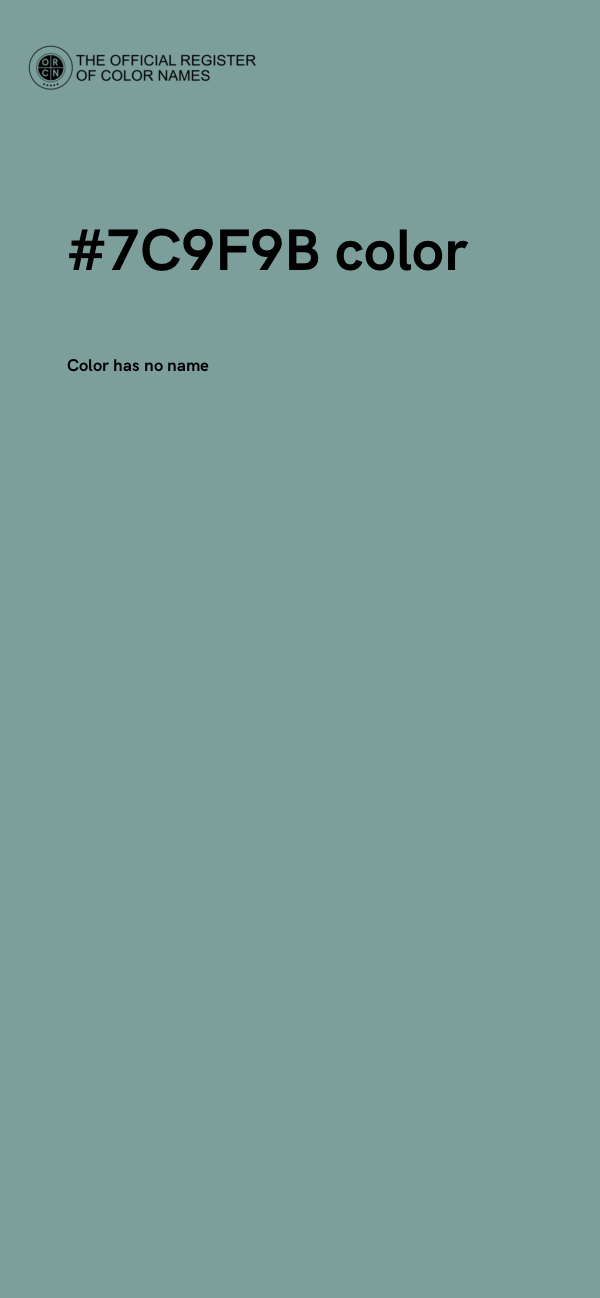 #7C9F9B color image