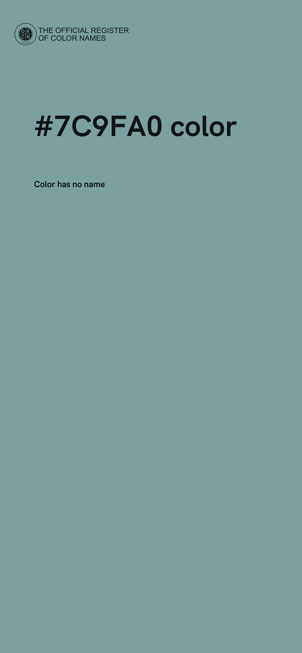#7C9FA0 color image