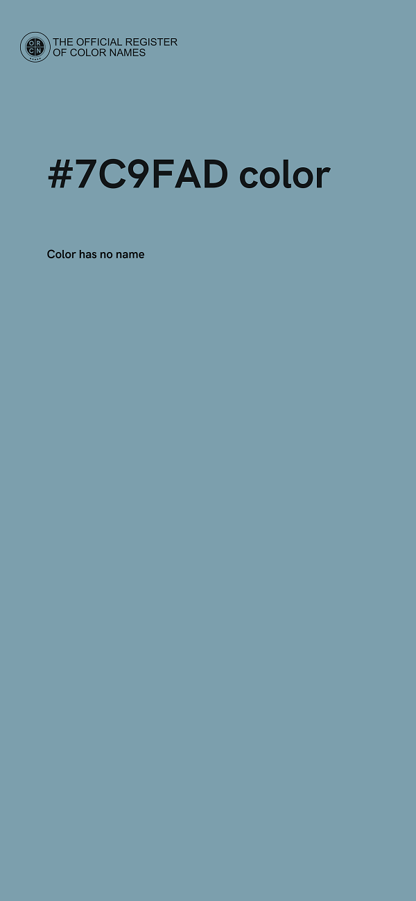#7C9FAD color image