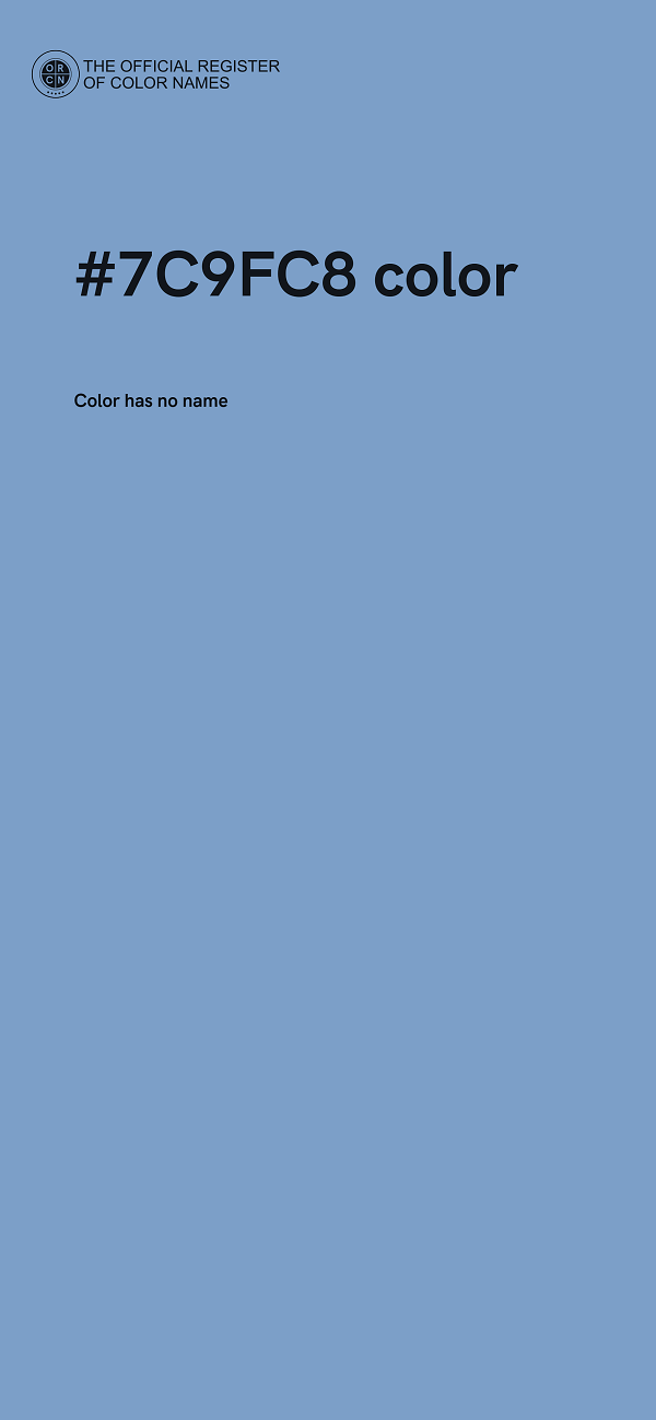 #7C9FC8 color image