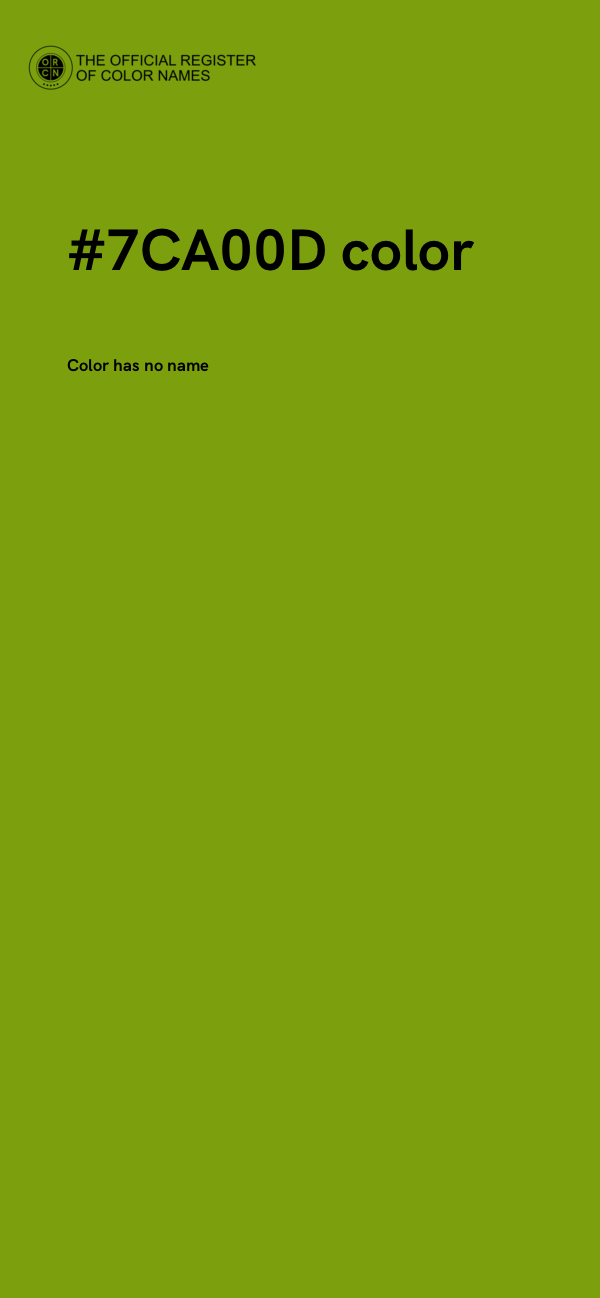 #7CA00D color image