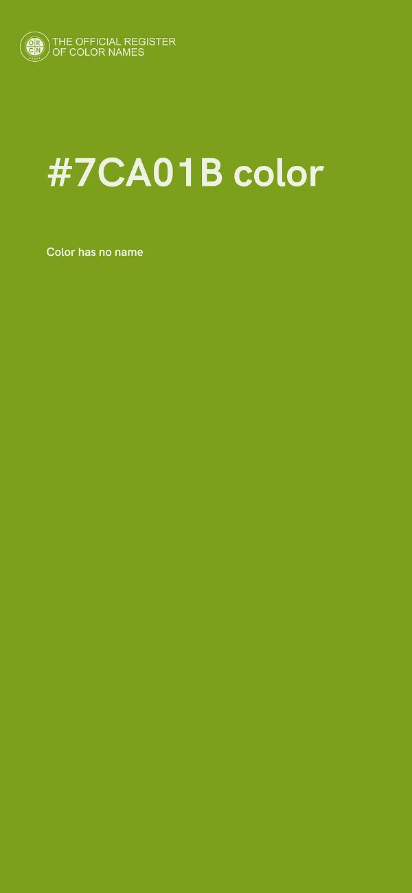 #7CA01B color image