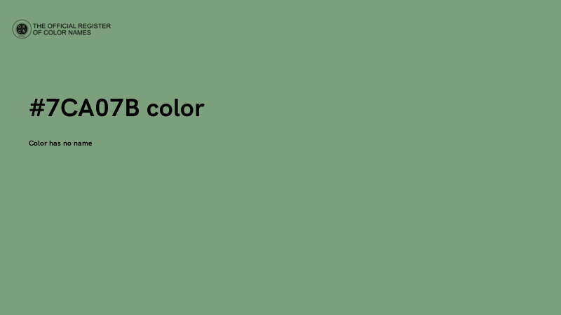 #7CA07B color image